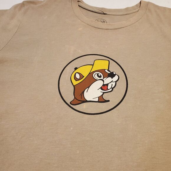 Buccee's Alabama Mens 2XL Tan T Shirt Logo Southern Truck Stop - Picture 3 of 8